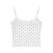 Spicy Girl Polka Dot Camisole Slim Fit Inner With Pads Beautiful Back Wrapped Chest Large U-Back Exposed Outer Wear Base_ecoleips.com