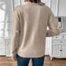 Women's Heart Shaped Round Neck Pullover Knit Sweater V Neck Patchwork Lace Design Casual Acrylic Polyester For Autumn Winter Valentine's Day_ecoleips.com