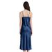 Cross-Border Camisole Nightdress For Women Summer Ice Silk Sexy Slit Long Nightgown Bowknot Homewear Backless_ecoleips.com