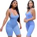 Women's Clothing Summer High-Waisted Slim Fit Ribbed Jumpsuit Sleeveless Casual England Style Polyester Fashion_ecoleips.com