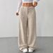 Plus Size Corduroy High-Waisted Wide-Leg Pants For Women - Fall & Winter Oversized Palazzo Trousers With Multiple Pockets (S-XXL)_ecoleips.com