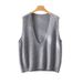 2026 New Australian Merino Pure Wool V-Neck Elegant Versatile Layered Knitted Vest Women's Sleeveless Jacket_ecoleips.com