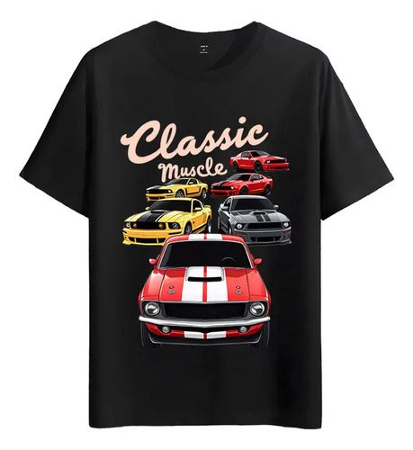 Women's T-Shirts Tshirt Muscle Freaks Classic Cars Ford Mustang Style_ecoleips.com