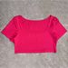 Women's Clothing Sports Casual Cropped Knitted High Elastic Long Sleeved T Shirt Tops_ecoleips.com