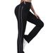 Women's Clothing Women's High-Waisted Yoga Pants Tummy Control Opaque Flared Fitness Hip Lift European And American Style Outdoor Sports_ecoleips.com