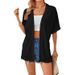 2026 European And American Cross-Border New Women's Casual Solid Color Blouse Shirt_ecoleips.com
