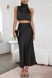 K Fashionable New Slim Fit Casual Half Skirt Two-piece Set_ecoleips.com