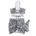 New 2025 Three Piece Swimsuit Women's Bikini with Drawstring Striped Print European And American Style Cross Border E Commerce_ecoleips.com
