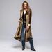 Women's Clothing Velvet Long Cardigan Solid Color Retro Split Coat Windbreaker Loose Coat_ecoleips.com