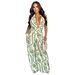 Women's Clothing Sexy Deep V Neck Backless Printed Jumpsuit_ecoleips.com