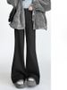 K Thick Flared Pants New High Waisted Slimming Casual Micro Flared Pants For Women_ecoleips.com
