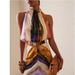ZADATA Women's Fashion 2025 New Sleeveless Wrap Decorated Single-Breasted Lapel Dress Set_ecoleips.com