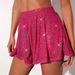 K Women's Shiny Pearl Shorts Shiny Pants Skirt_ecoleips.com