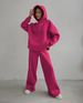 Women's Clothing Women's Loose Fit Hoodie & Jogger Set - Casual Pocket Hoodie With Straight Leg Pants (Black, Khaki, Green, Blue, Rose Red)_ecoleips.com
