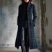 European And American Style Women's Cardigan Digital Print Plaid Single Breasted Long Sleeved Outerwear_ecoleips.com