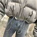 Trendy Oversized Puffer Jacket For Petite Women – Short-Length, Detachable Hood, Warm Cotton Filling (Black/Navy/Silver, S-3XL)_ecoleips.com
