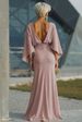 Elegant Long Sleeved Women's Dress High Waisted Pleated Slimming Mid Length For Commuting And Vacation Spring New Style_ecoleips.com