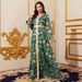 Women's Elegant Temperament Robe Printed Long Dress_ecoleips.com