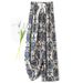 Women Sleepwear Casual Loose Wide Leg Cozy Pants Nationality Sweatpants Pants Summer Beach Pants High Stretch Elastic Waistband_ecoleips.com