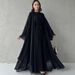 Women's Clothing Temperament Elegant Leisure Long Sleeved Cardigan Big Swing Skirt Suit_ecoleips.com