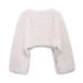 Faux Fur Cropped Jacket Women's Winter Fashion Short Coat Streetwear Chic Black White Vegan Fur Oversized Fit_ecoleips.com
