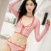 Thai Niche Sexy Retro Striped Swimsuit Two Piece Alluring Pure Bikini Women's Clothing Swimwear_ecoleips.com