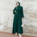 Verve 2210#Long Robe Women's Muslim Turkey Dubai Heavy Beaded Rhinestone Long Dress Abaya_ecoleips.com