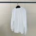 Women's French Style V Neck Pleated White Shirt Loose Slimming Versatile Gentle Design for Commuting_ecoleips.com