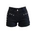 Black Rivet Low-waist Denim Super Short For Women, New Summer Style, American-style Girl Tight-fitting Y2K Slimming Hot_ecoleips.com