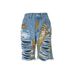Women's Clothing Women's Colorful Hand Painted Distressed Jeans Style Sourced Denim Clothing For Formal & Casual For Women_ecoleips.com