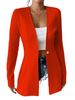 2026 New Korean Style Fashionable Elegant V-neck Single-Button Solid Color Long-Sleeve Blazer For In Europe And_ecoleips.com