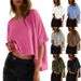 Women's Clothing Women's Clothing Summer Casual Oversized Bat Sleeve Dislocation Twist Short Sleeved T Shirt Female_ecoleips.com