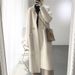 Women's Oversized Long Cardigan - Soft Faux Shearling Open Front Coat, Elegant Loose Knit Sweater For Fall & Winter_ecoleips.com