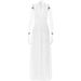 Women's Clothing ins sexy hot girl halter neck V-neck strap backless slit dress female fashion temperament long skirt _ecoleips.com