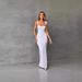 Women's High-End Temperament Long Dress European American Style Spring Summer 2024 One Shoulder Slim Solid Color French Style_ecoleips.com