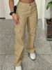 Women's Slimming Straight Leg Pants Multi-Pocket Casual Cotton Polyester Trousers for Autumn/Winter Regular Fit Office Lady Style_ecoleips.com
