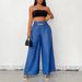 Aria Basics 2026 New European And American Cross-Border Women's Fashion Age-Reducing Vintage High-Waisted Elastic Drapey_ecoleips.com