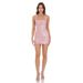 2026 European And American Women's Clothing Neck Sequined Dress Fashion Versatile Short Skirt_ecoleips.com