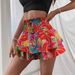 Women's Floral Print Wide Leg Shorts | High Waist Loose Fit Summer Shorts | Elastic Waist Comfort Casual Short Pants_ecoleips.com