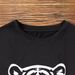 Women's Casual Versatile round Neck Short Sleeve T-Shirt Fashionable Cartoon Tiger Print Top for Spring/Summer_ecoleips.com