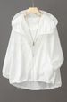 2026 Popular Solid Color Hooded Sunscreen Clothing, Summer Outdoor Light And Breathable Loose Cardigan, UV-proof Short Jacket_ecoleips.com