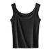 Pure Cotton Ribbed Vest Wholesale Inner Outer Wear Camisole Base Shirt Women's Underwear Summer One-Piece Breathable_ecoleips.com