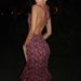 Summer Fashion Printed Dress Backless Multi Layered Hem V Neck Elegant Classy Women's Straps Export Style_ecoleips.com