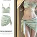 Women's Summer Three Piece Swimsuit Set Push Up Slimming High End Vacation Bikini New Style For Hot Springs_ecoleips.com