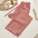 New Plus Size Ice Silk Texture Tie Dye Wide For Women In Summer With High Waist And Hanging Feeling, Drawstring_ecoleips.com