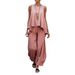 Women's Summer Casual Fashion Sleeveless Wide Leg Pants Set New European And American Style Two Piece Set Trendy Cross Border Style_ecoleips.com
