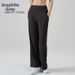Women's Clothing Naked Feel Yoga Sports Wide Leg Pants High Waisted Casual Breathable Women's Sportswear With Fairy Like Drape Straight Leg_ecoleips.com