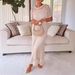 2025 Summer Style Sexy Hot Girl Women's Round Neck Hollow Out Strap Dress Two-Piece Set_ecoleips.com