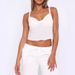 Aria Basics Aria Basics 2024 European And American Summer New Women's Fashion Twist-Neck Camisole Short Versatile Sexy Comfortable Top_ecoleips.com