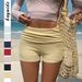 Voya Voya Women's European And American Casual Versatile Solid Color Shorts Women's Clothing 2026 Summer_ecoleips.com